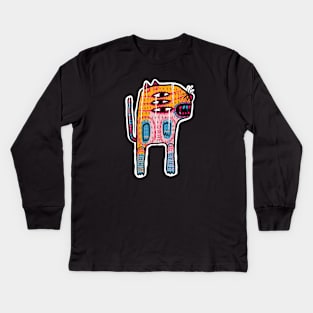 OZAQUES Lowbrow Artsy Tees #9 Kids Long Sleeve T-Shirt